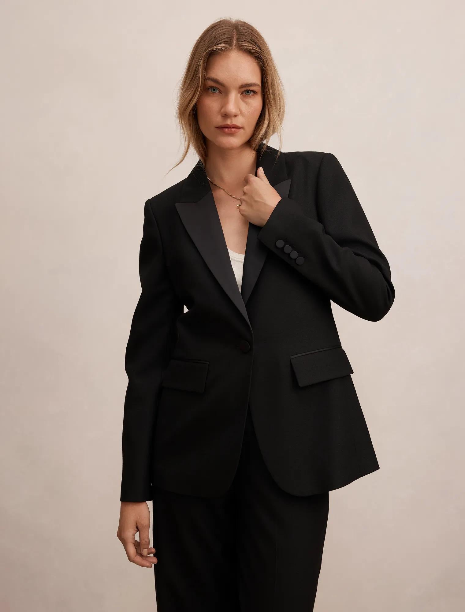 Tasmyn Tux Suit Blazer Black Suit