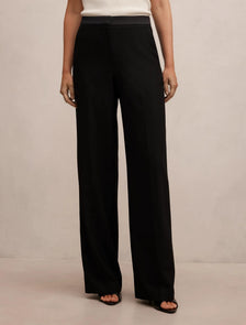 Rose Wool Suit Pants Black Suit