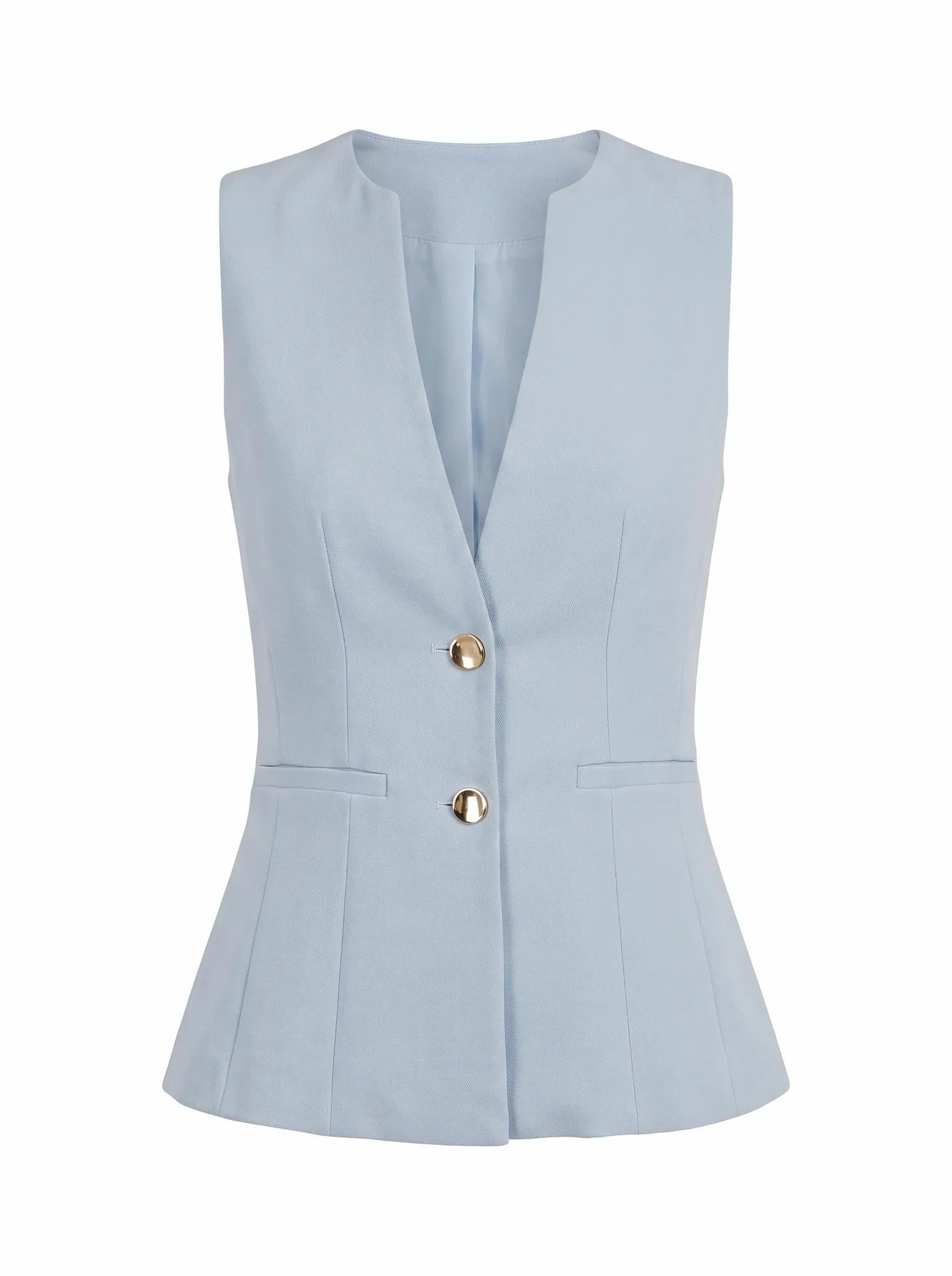 Lindsey Waistcoat Ice Blue Suit