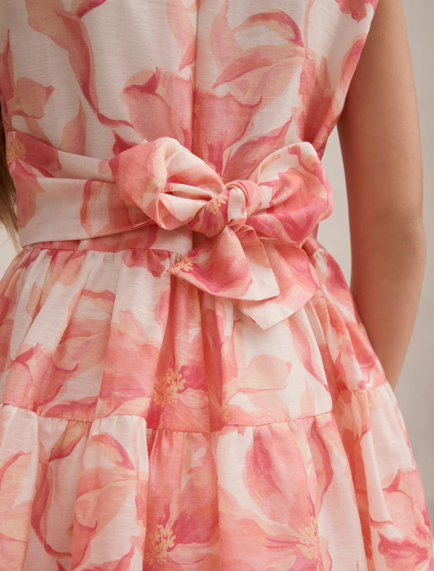 Sienna Girls Tiered Bow Dress Maia Floral