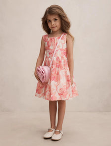 Sienna Girls Tiered Bow Dress Maia Floral