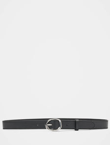 Olivia Organic Buckle Belt Black