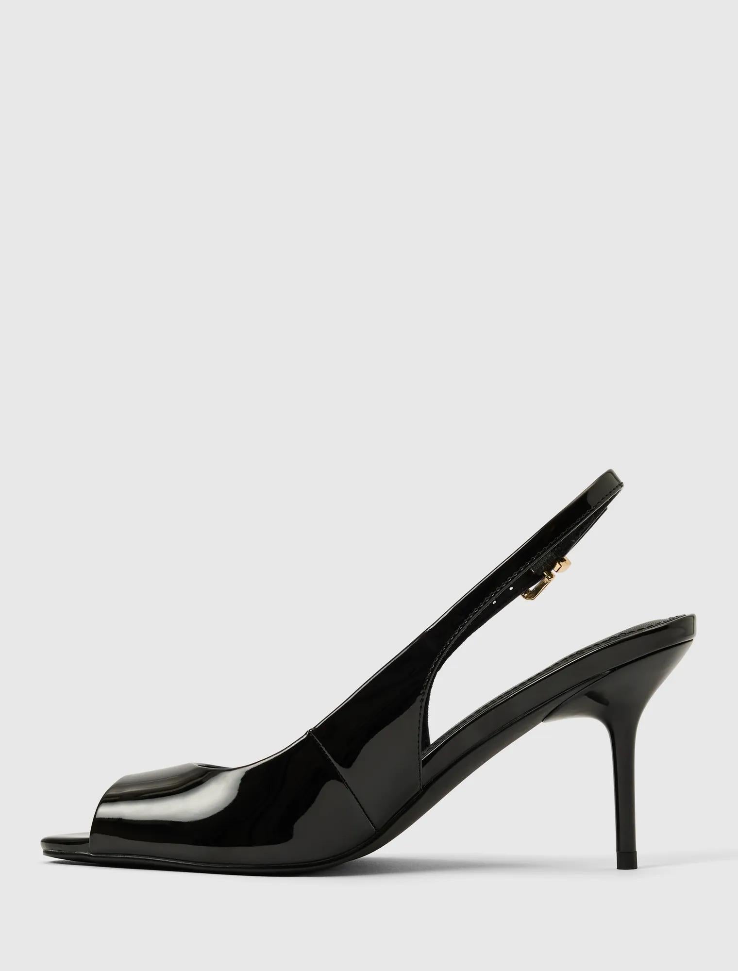 Lana Peep Toe Heeled Slingbacks Black_mannequin