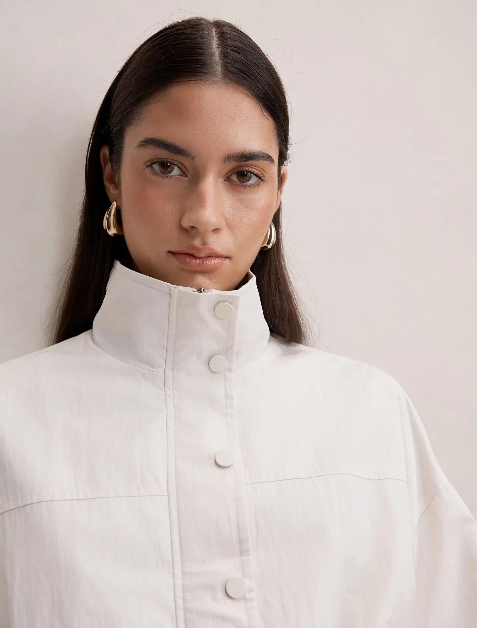 Eliza Windbreaker Jacket Bone