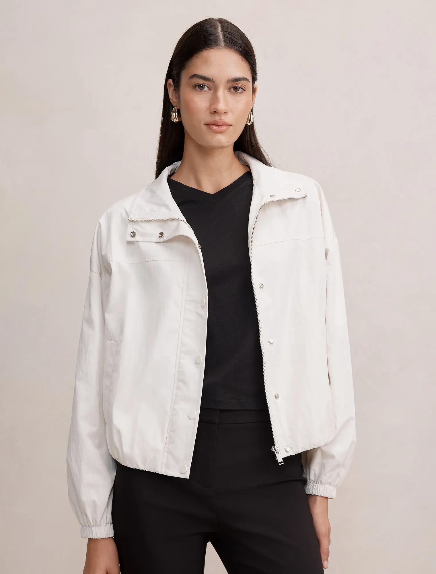 Eliza Windbreaker Jacket Bone