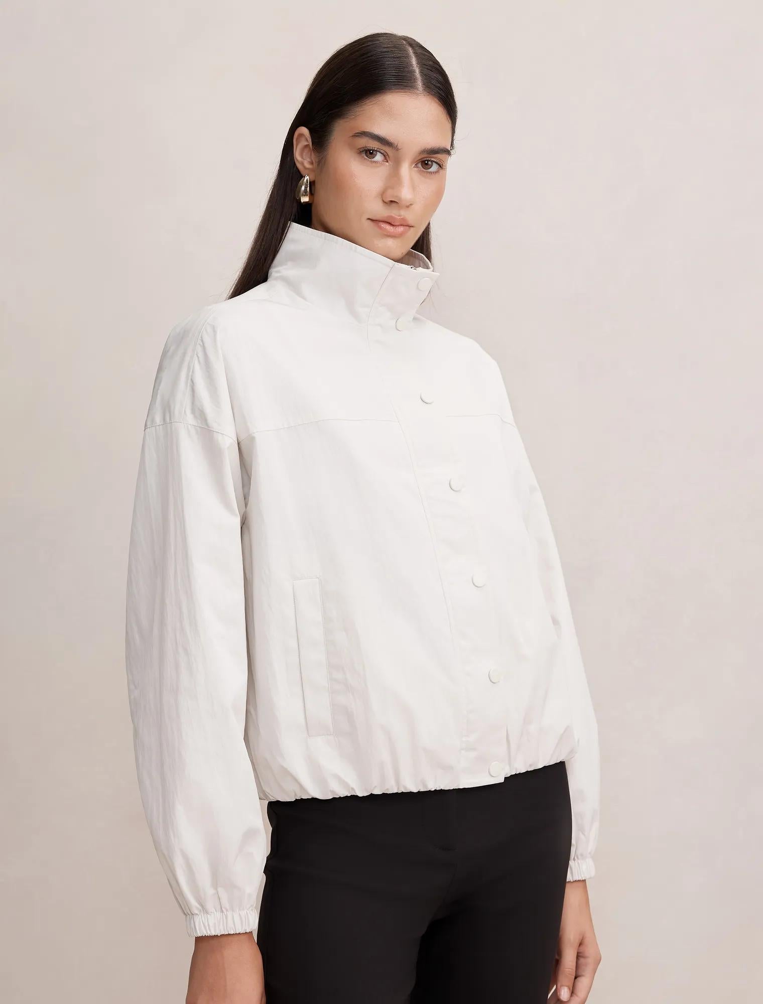 Eliza Windbreaker Jacket Bone