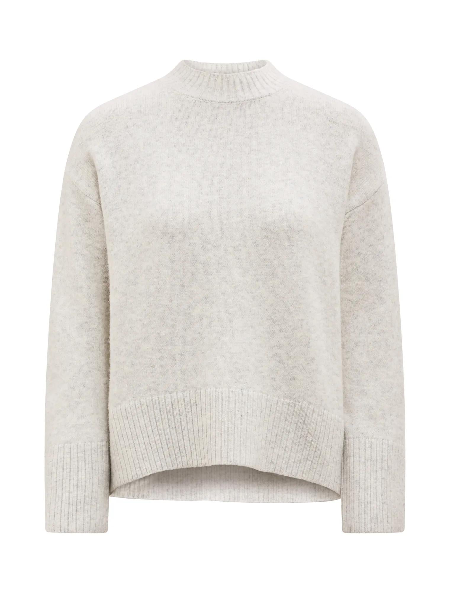 Kerrie Relaxed Sweater Soft Grey_mannequin
