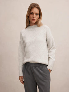 Kerrie Relaxed Sweater Soft Grey