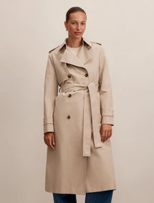 Ricky Structured Trench Coat Neutral