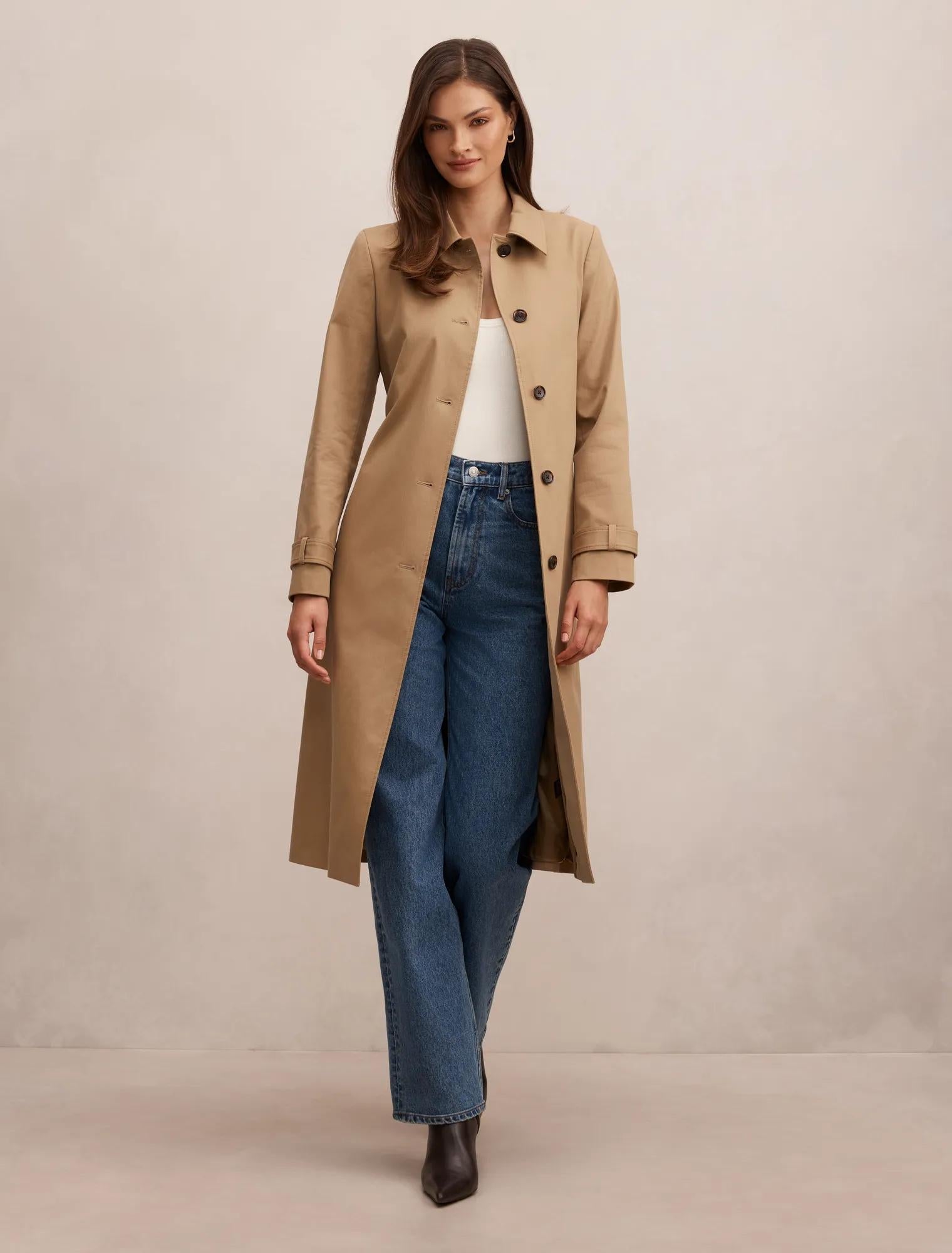 Maisie Belted Car Coat Deep Sand