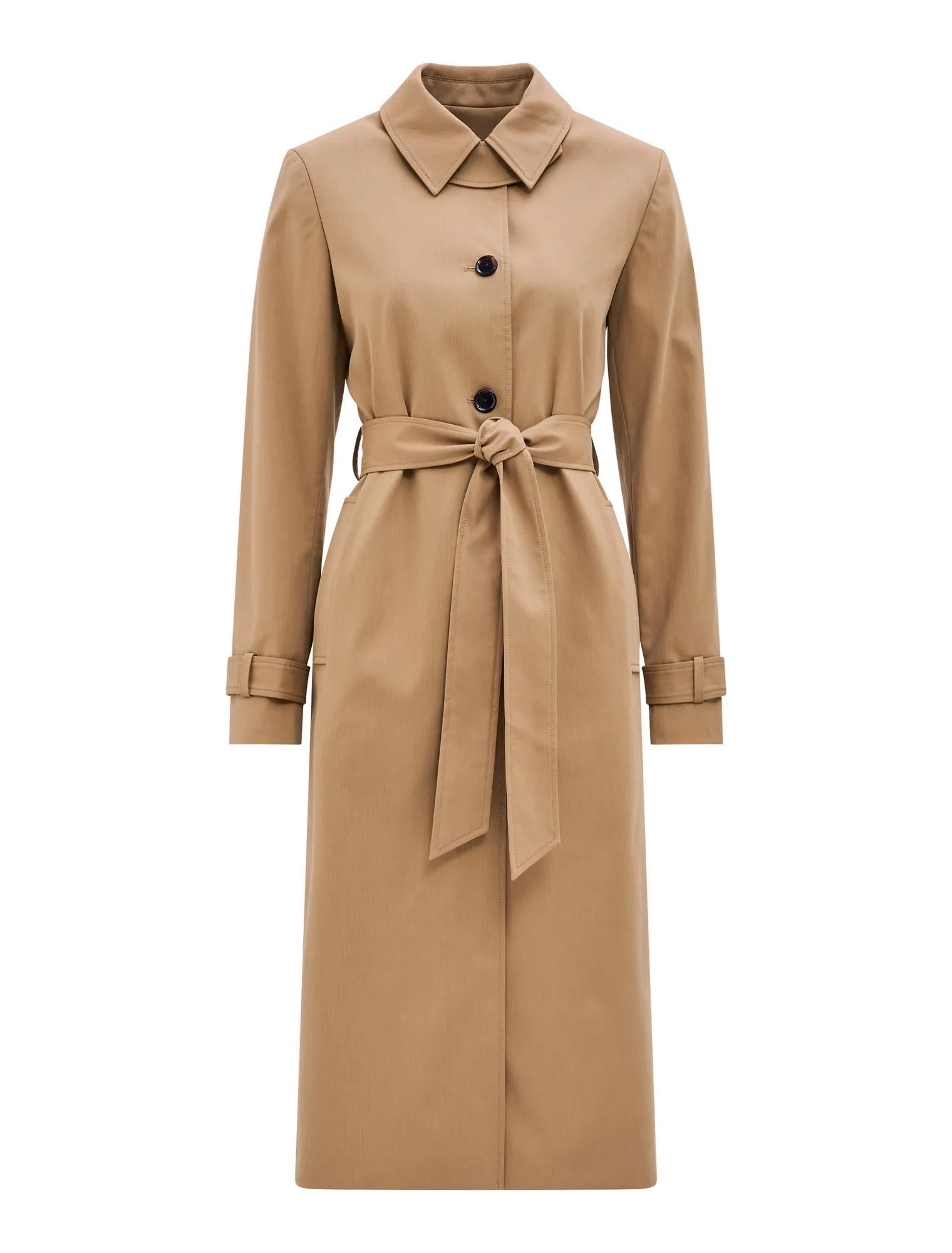 Maisie Belted Car Coat Deep Sand