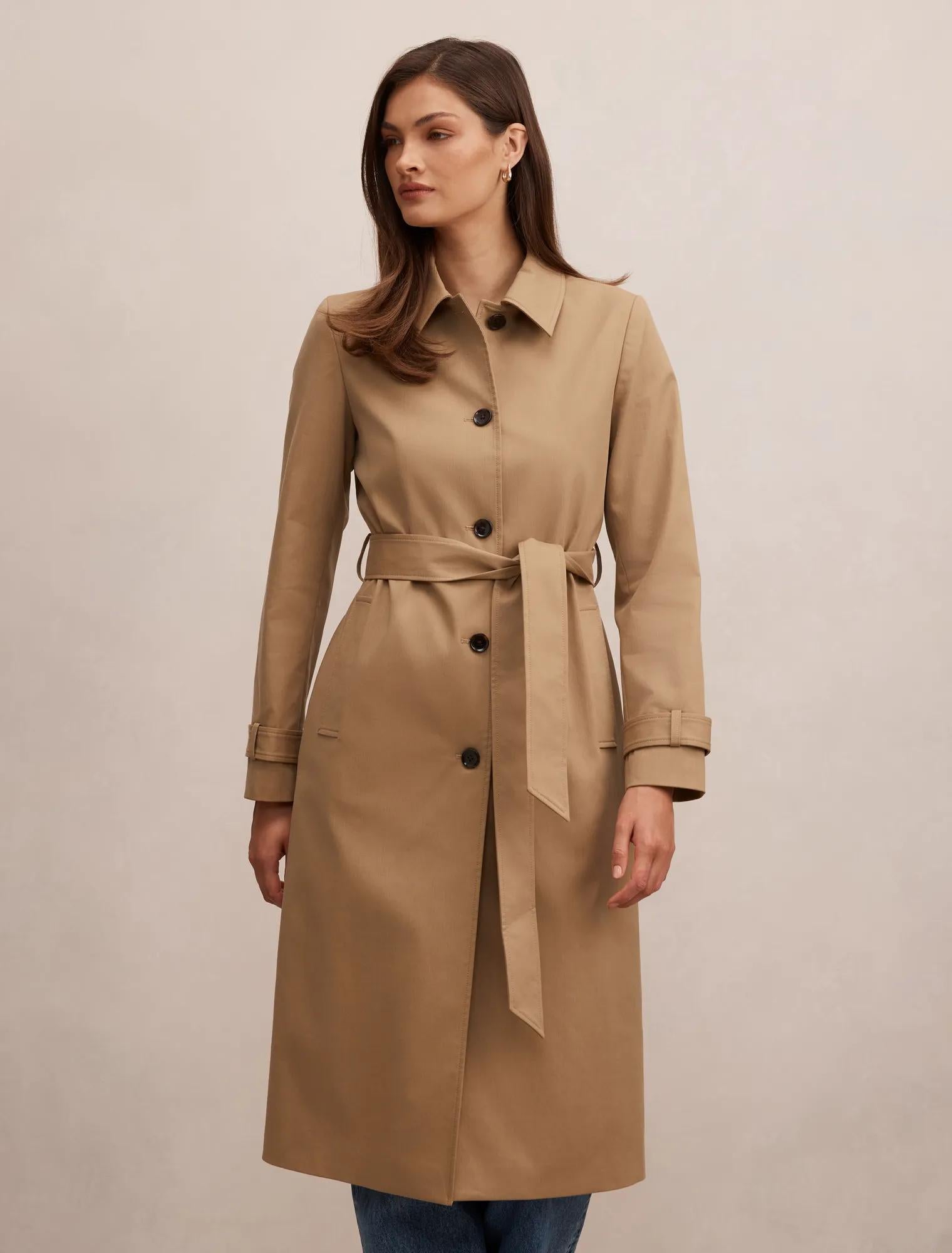 Maisie Belted Car Coat Deep Sand