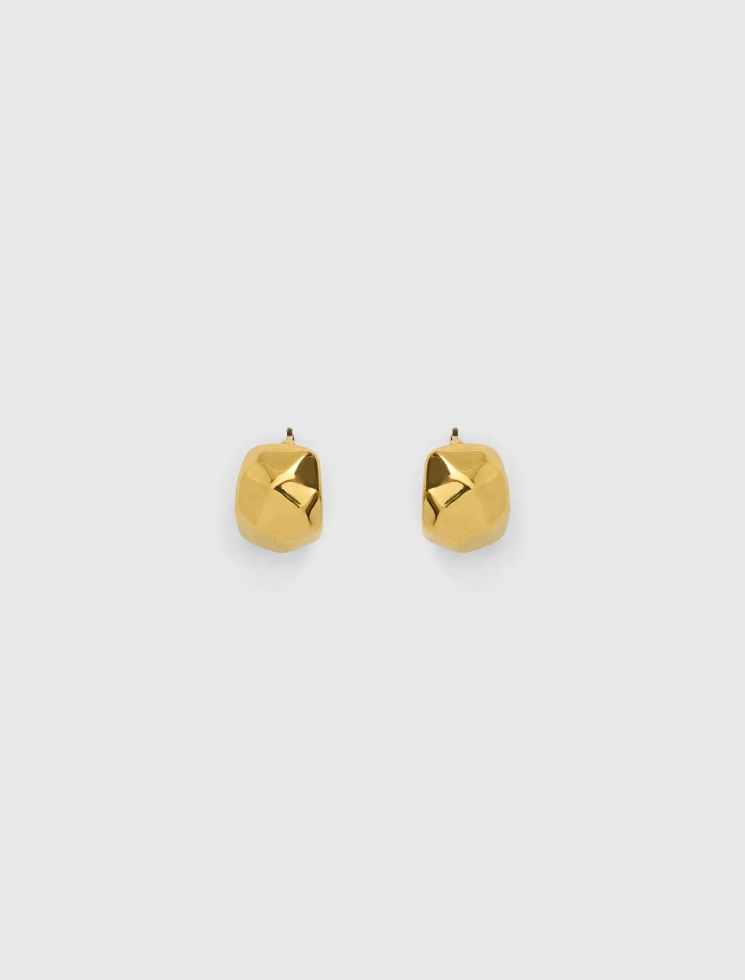 Abbey Waterproof Abstract Earrings Gold Plated_mannequin