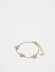 Posie Pretty Flower Bracelet Gold/Crystal_mannequin