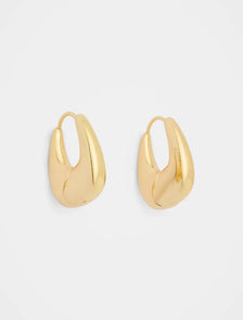 Signature Caitlin Chunky Hinge Hoop Earrings Gold