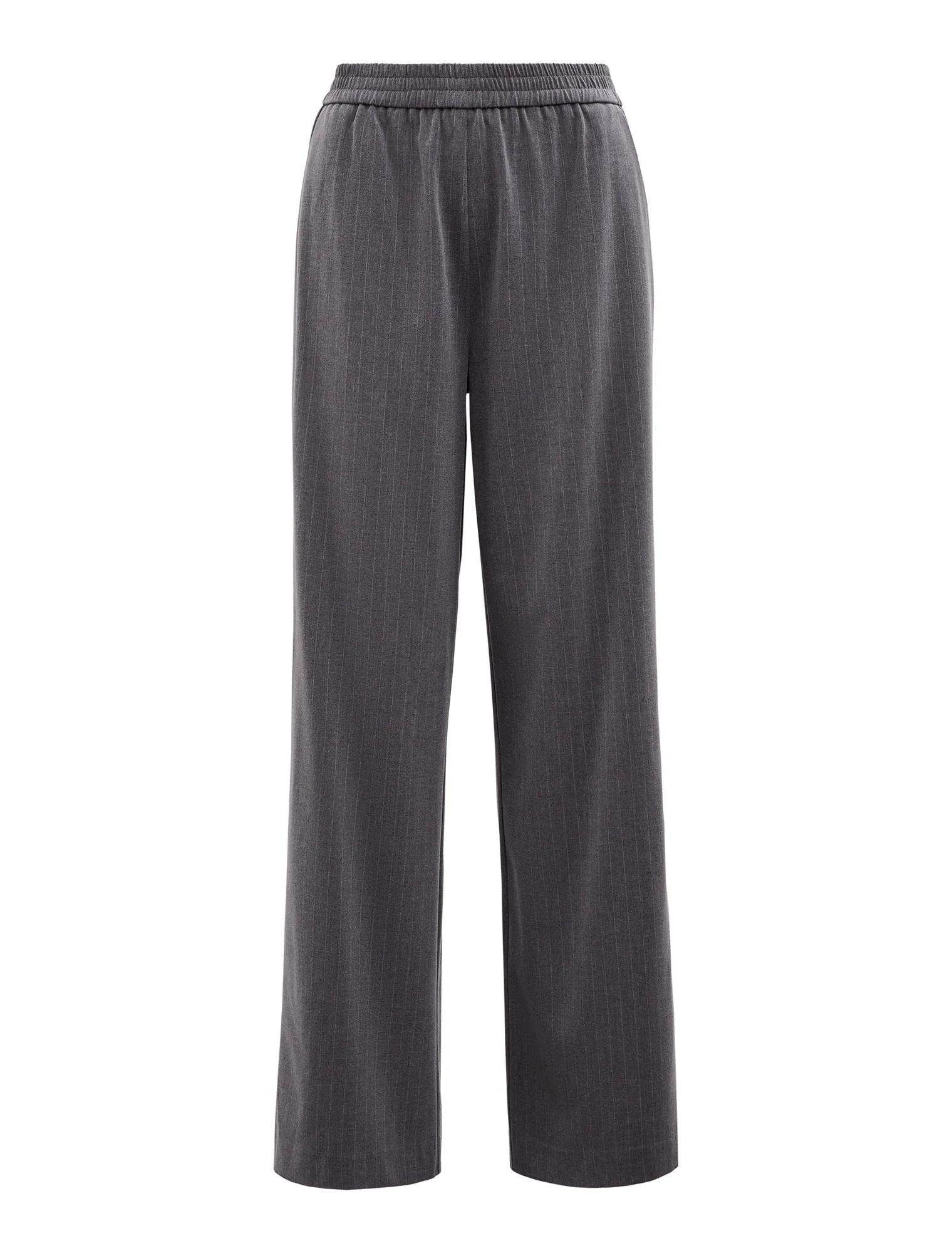 Liliana Elastic Pinstripe Pants Grey Pinstripe_mannequin