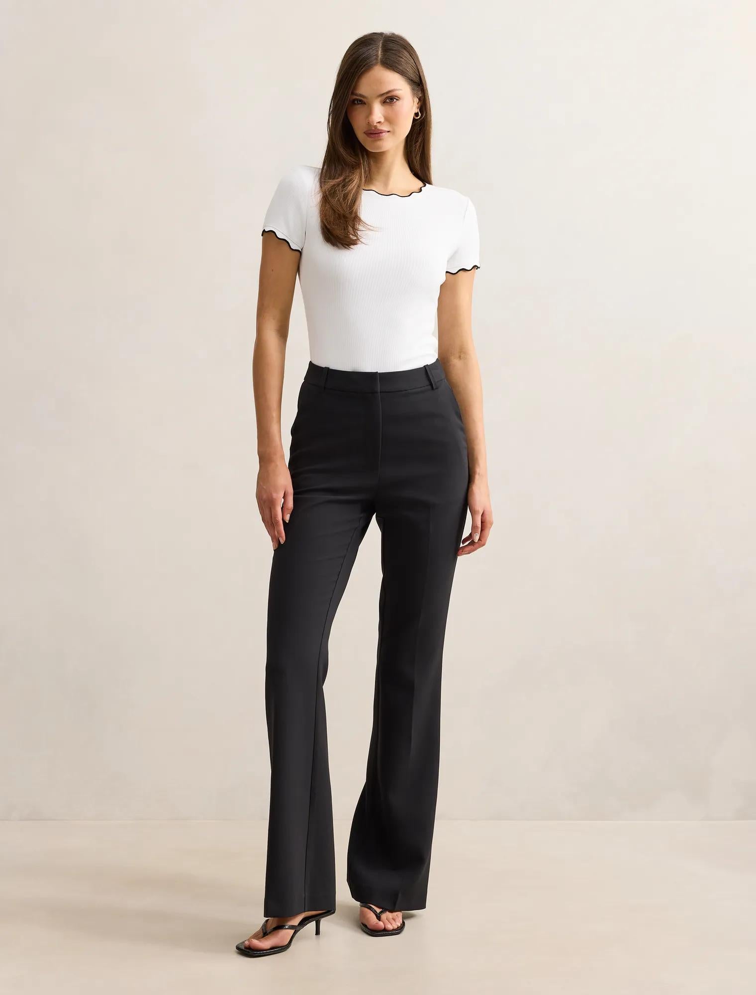 Clara Tall Bootleg Pants Black