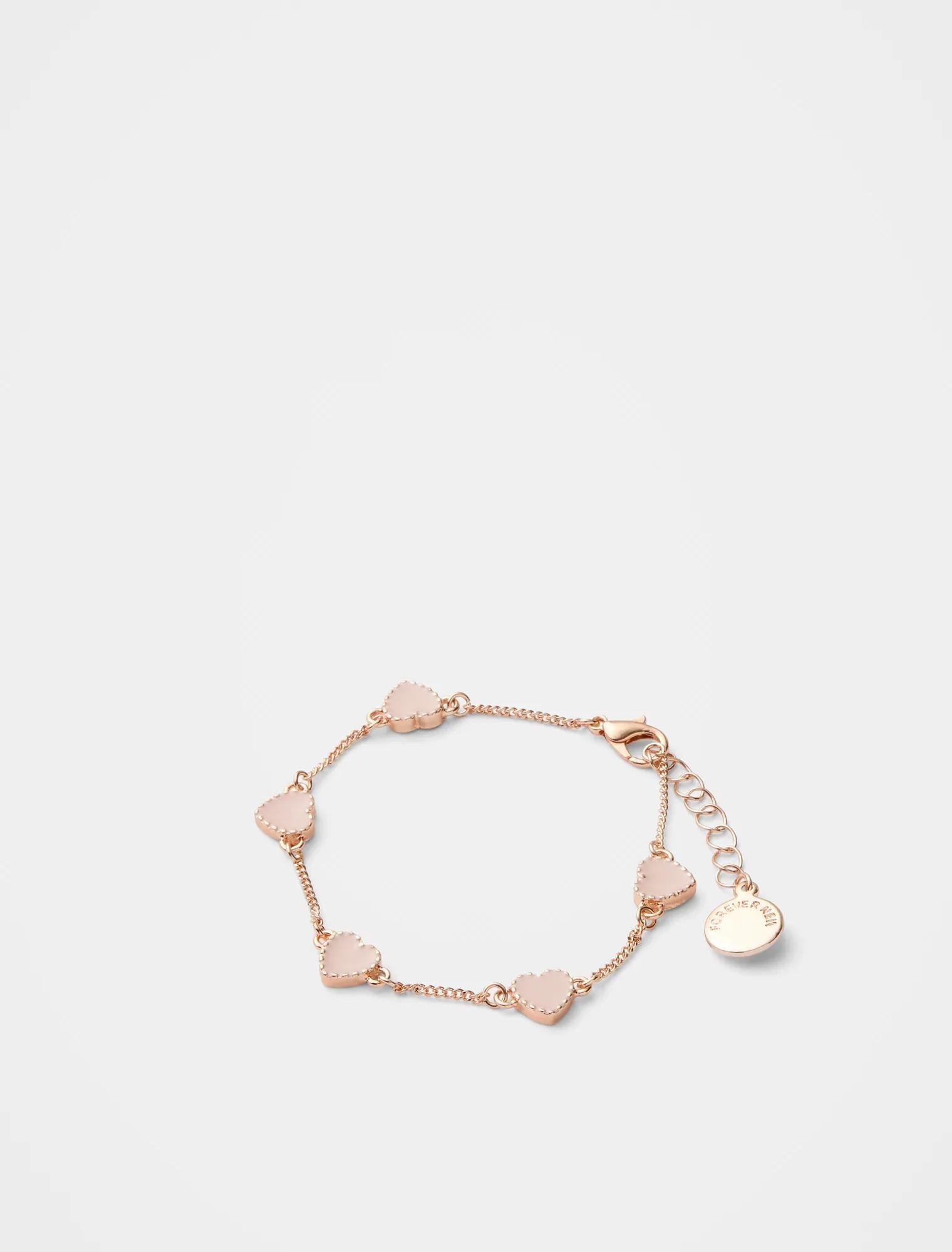 Harlie Heart Bracelet Pink