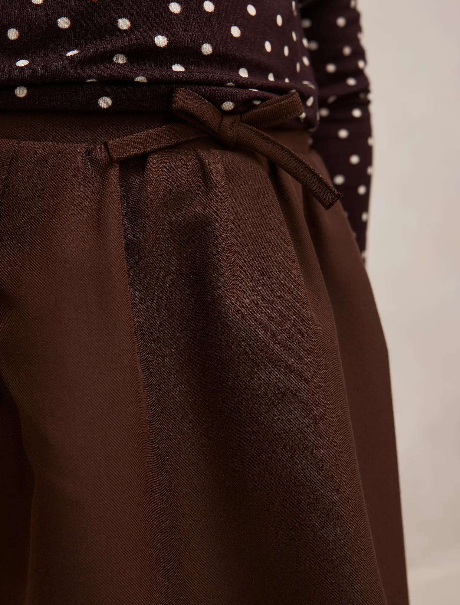 Violet Girls A-Line Skort Chocolate