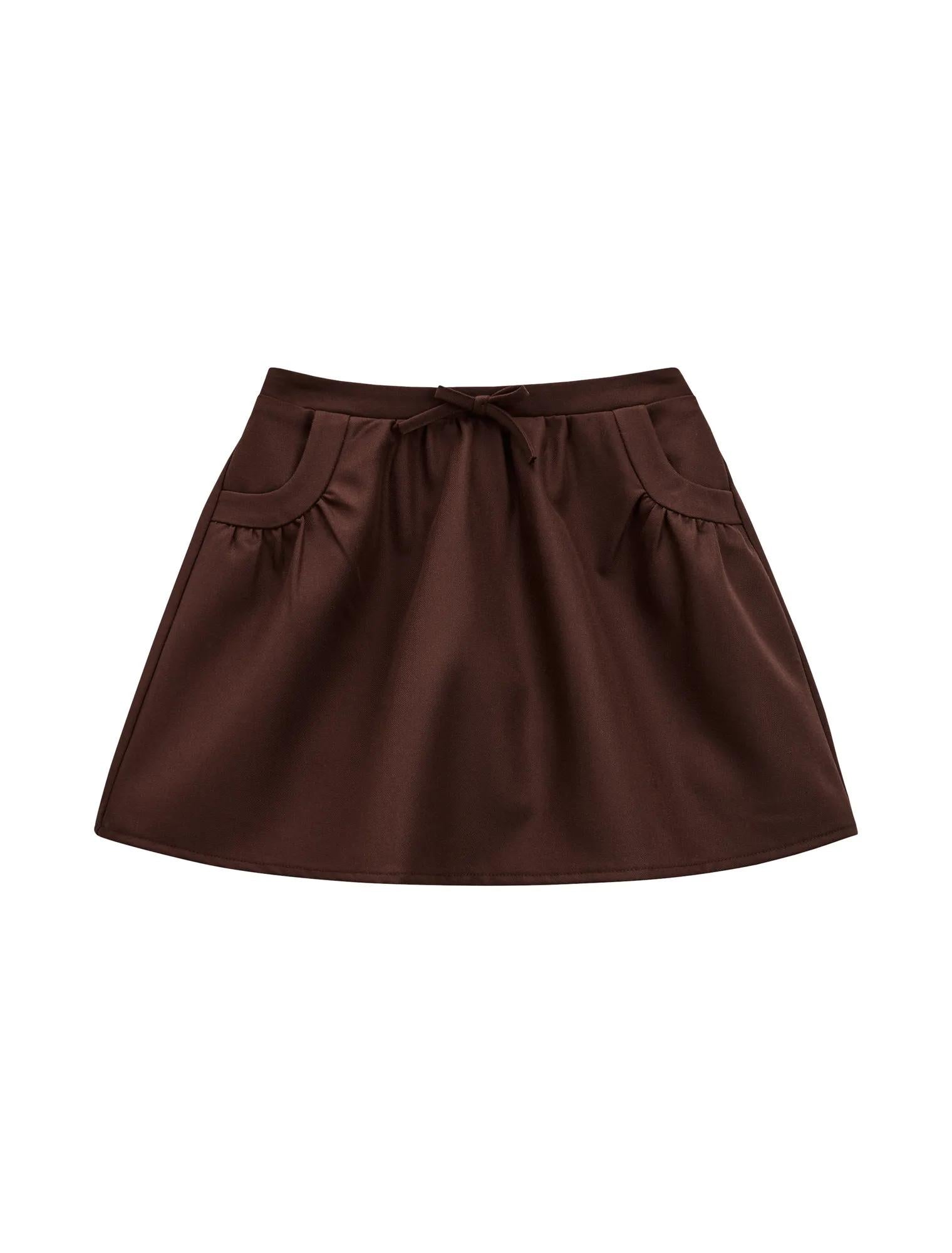 Violet Girls A-Line Skort Chocolate