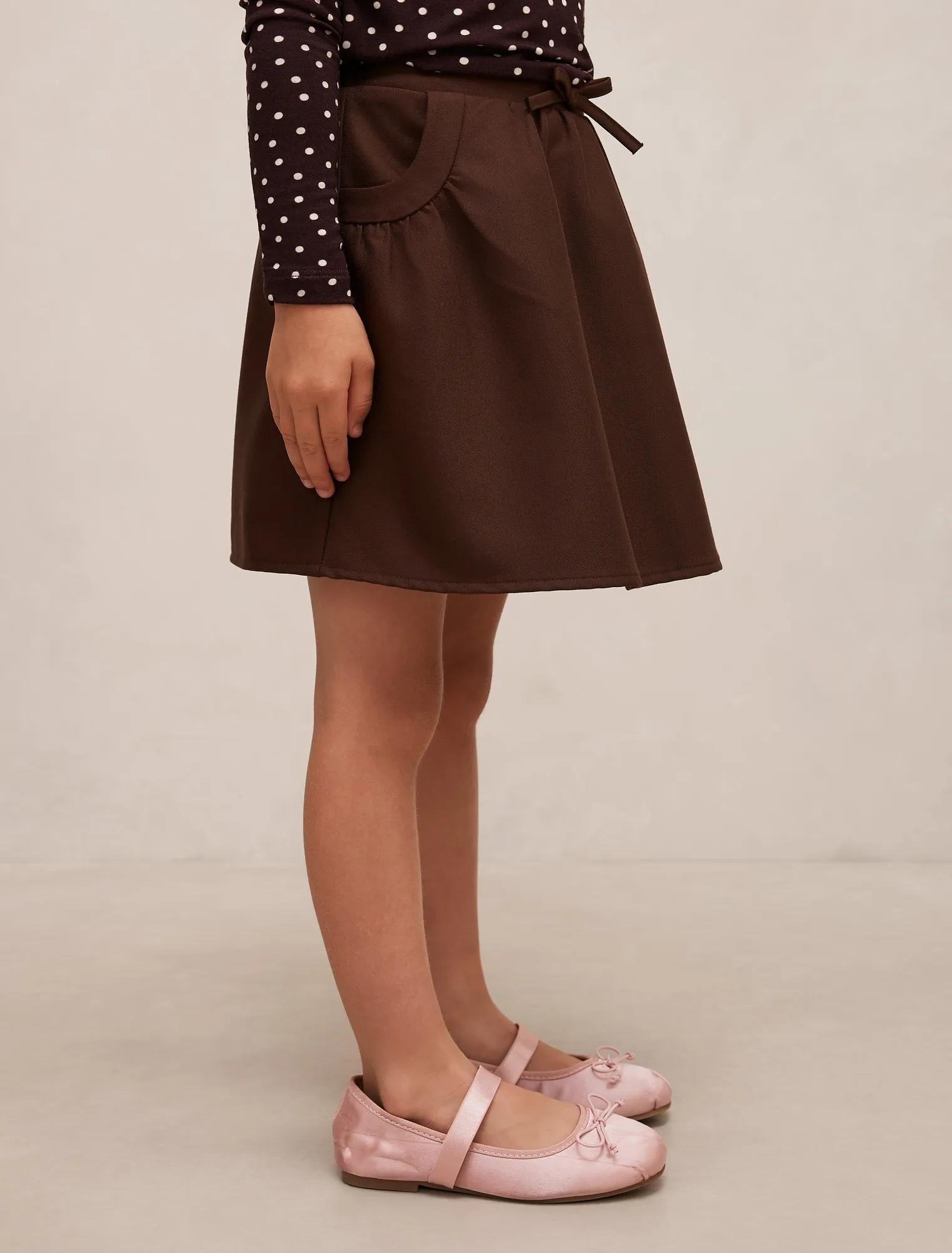 Violet Girls A-Line Skort Chocolate