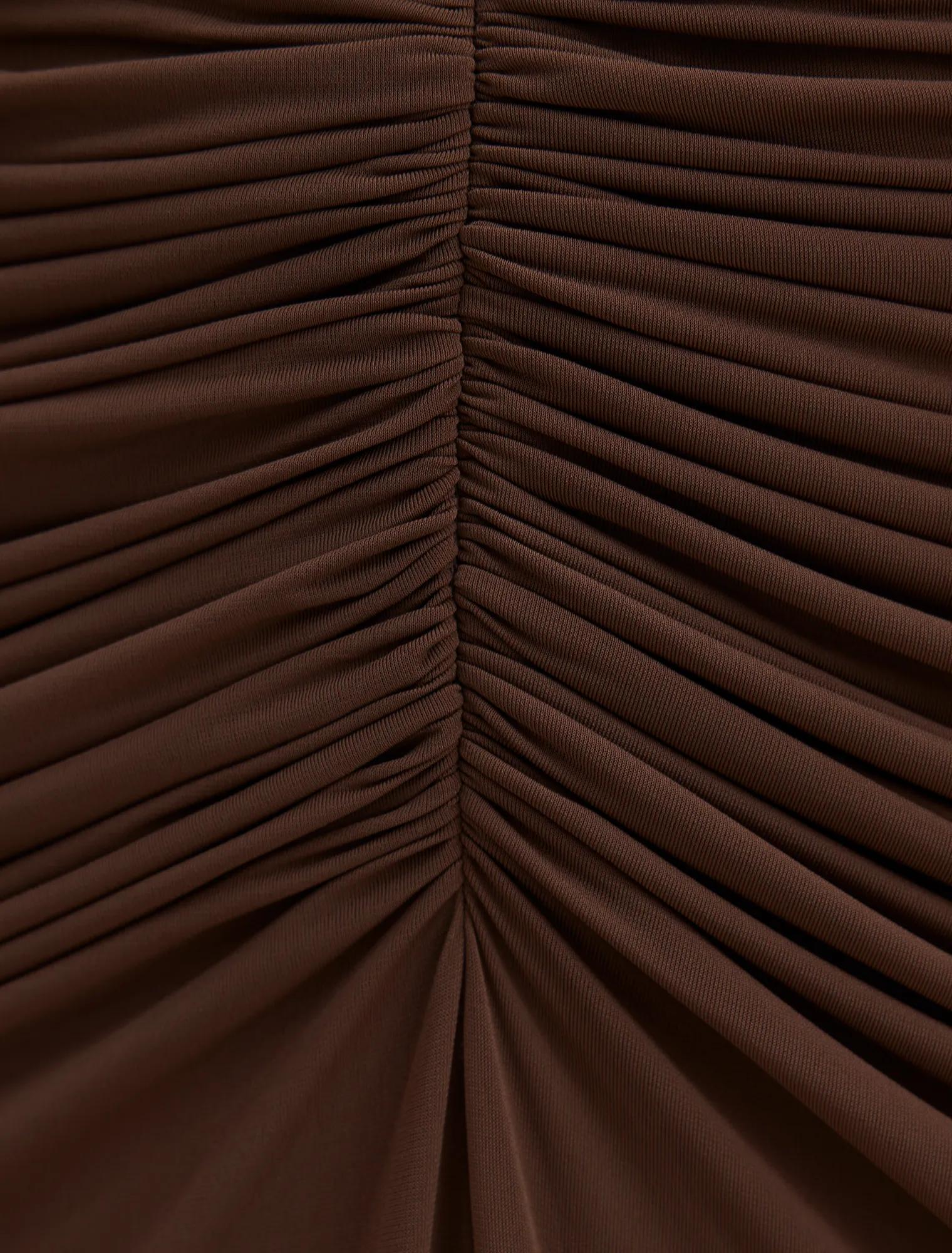 Jazzy Slinky Jersey Maxi Dress Chocolate