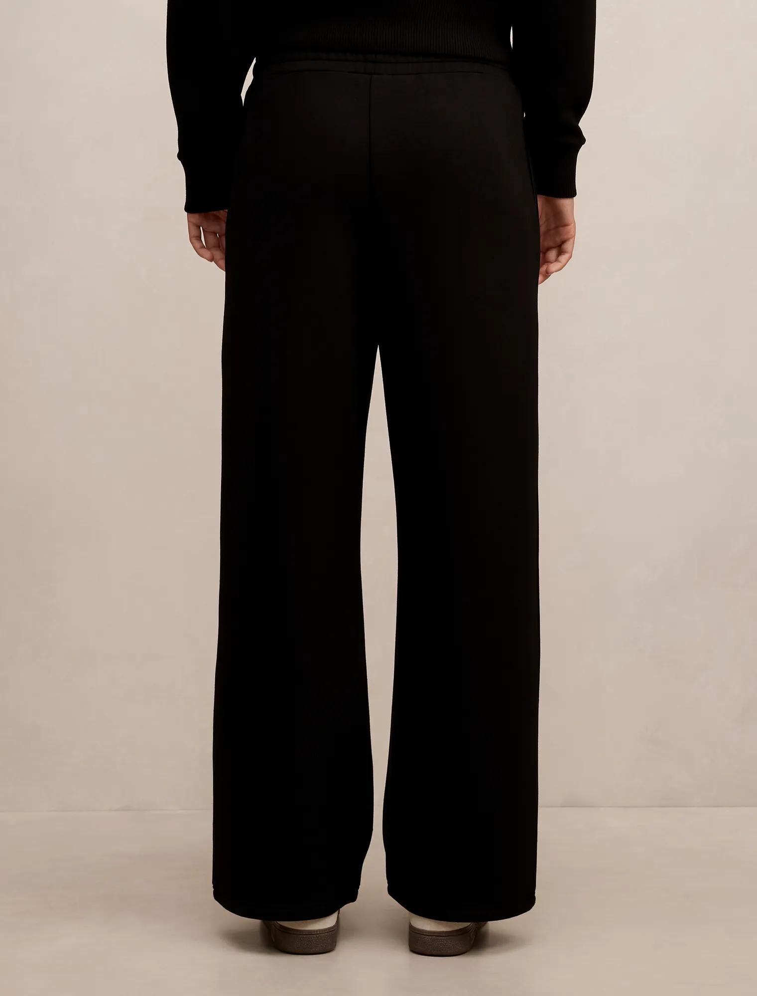 Hunter Wide Leg Lounge Pant Black