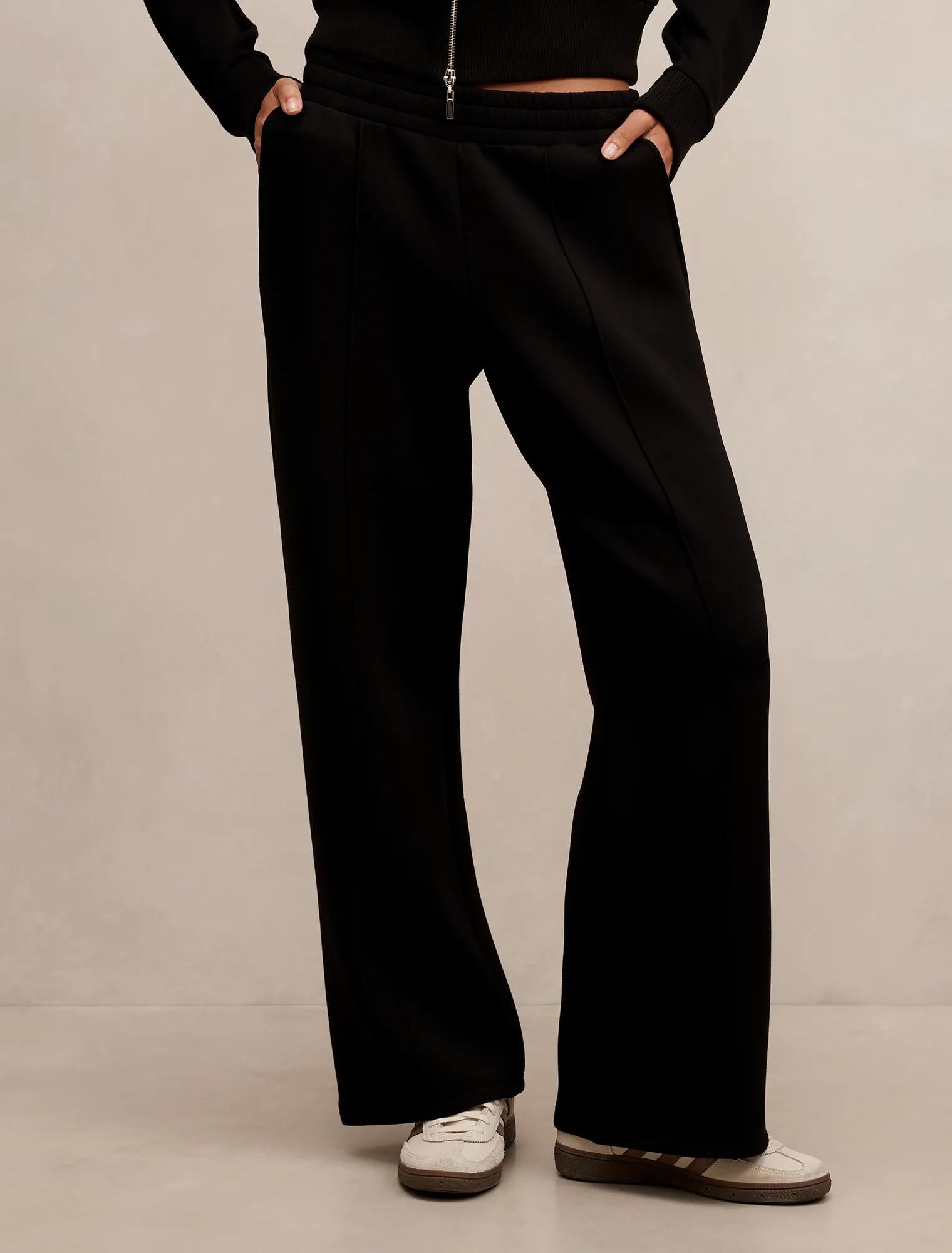 Hunter Wide Leg Lounge Pant Black