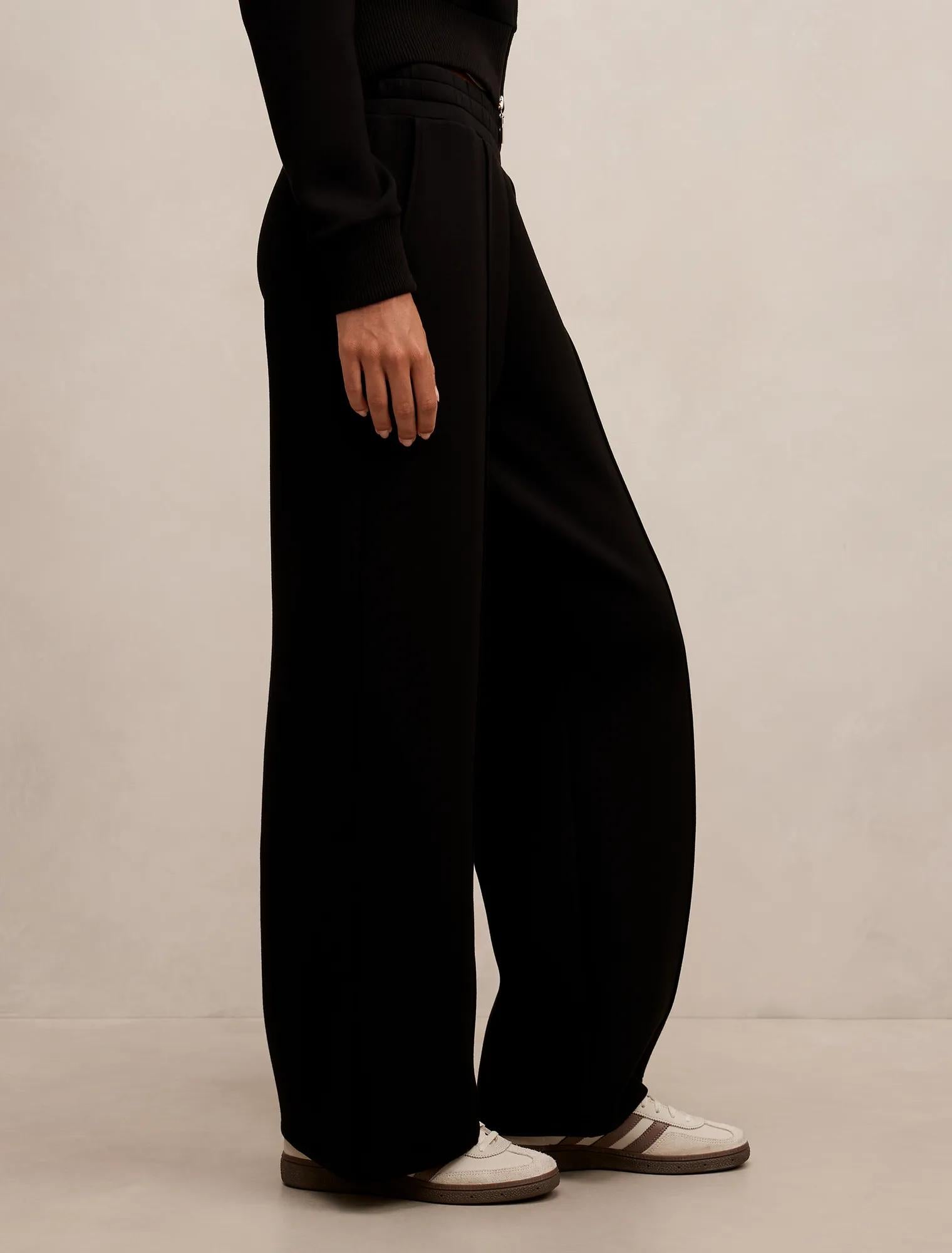 Hunter Wide Leg Lounge Pant Black