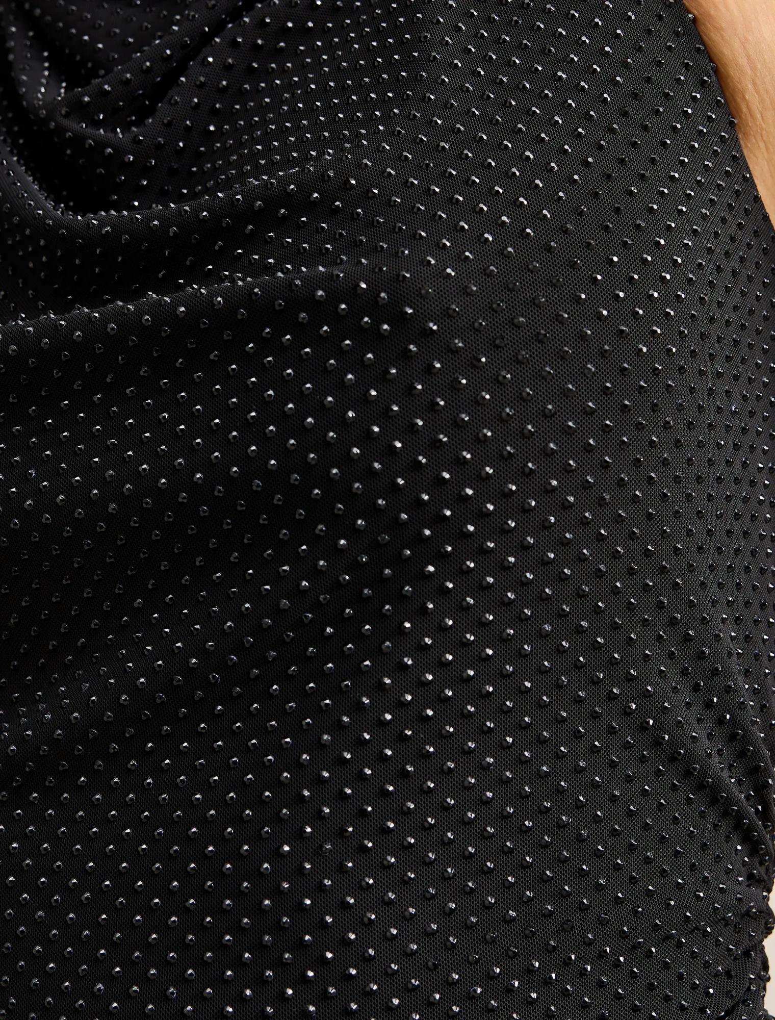 Lucy Heatseal Halter Top Black Co-Ord