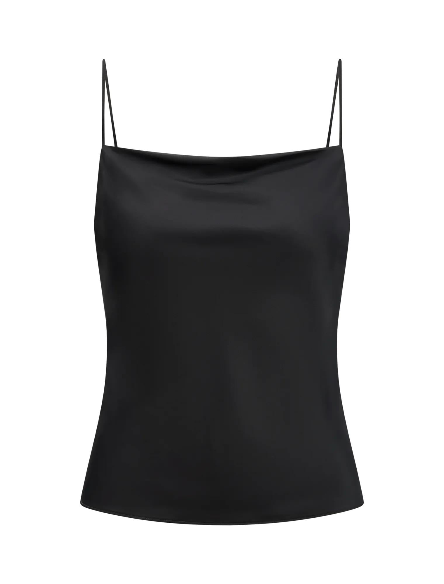 Tamsyn Satin Cami Black_mannequin