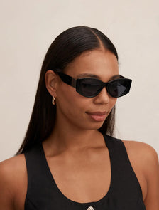 Hailey Cat Eye Sunglasses Black