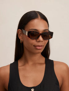 Hailey Cat Eye Sunglasses Tort
