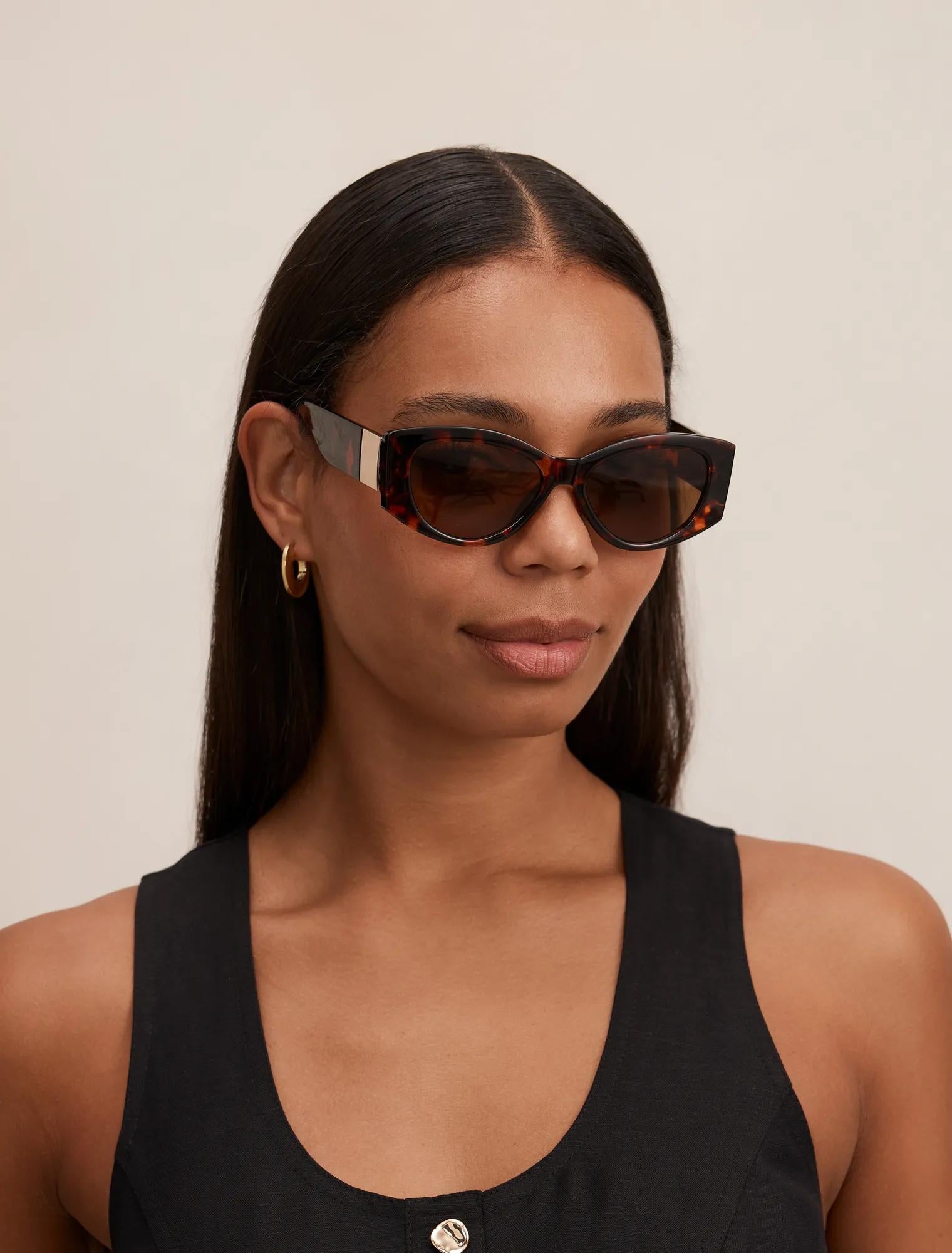 Hailey Cat Eye Sunglasses Tort