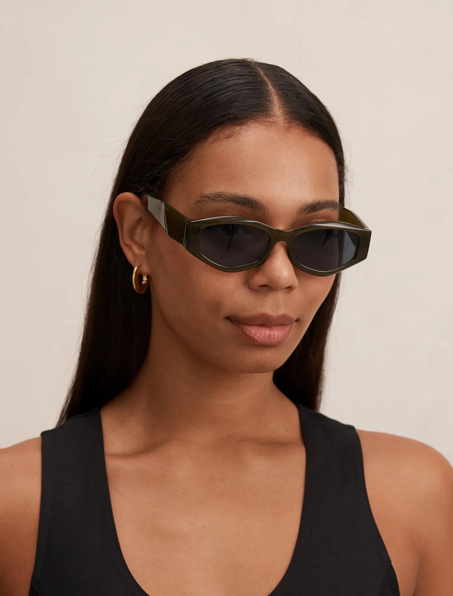 Lily Acrylic Sunglasses Olive