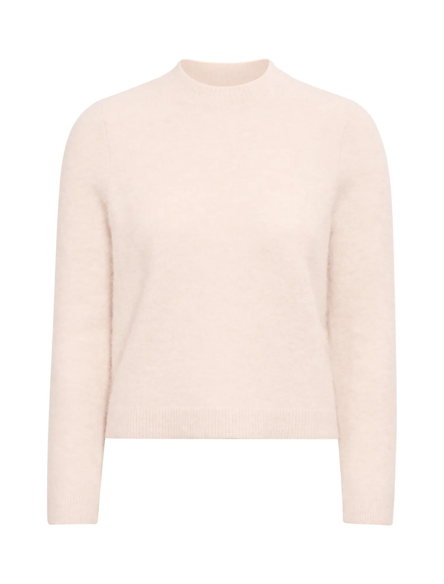 Faye Crew Neck Sweater Pink Marle
