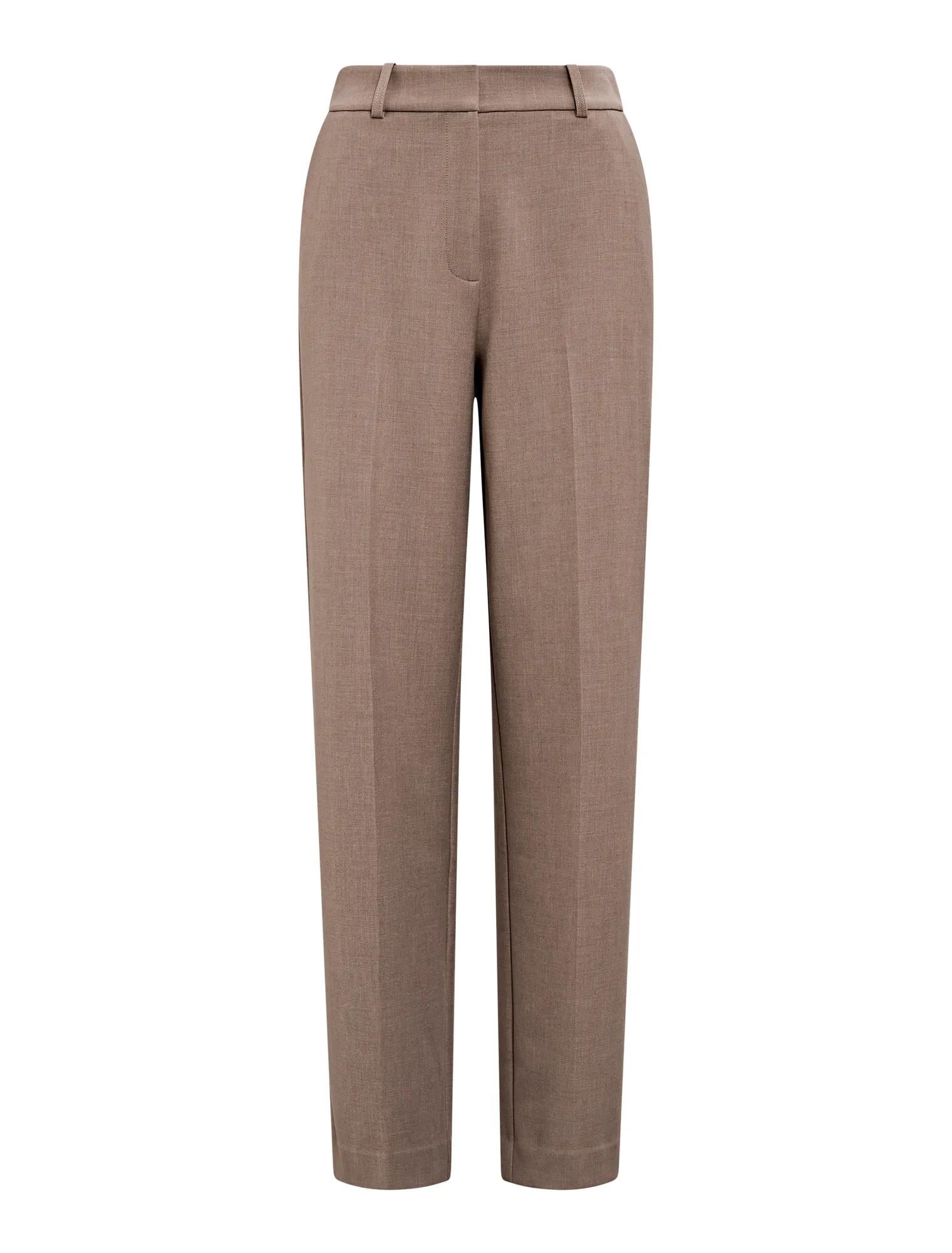 Ada Straight Leg Pants Taupe Marle_mannequin
