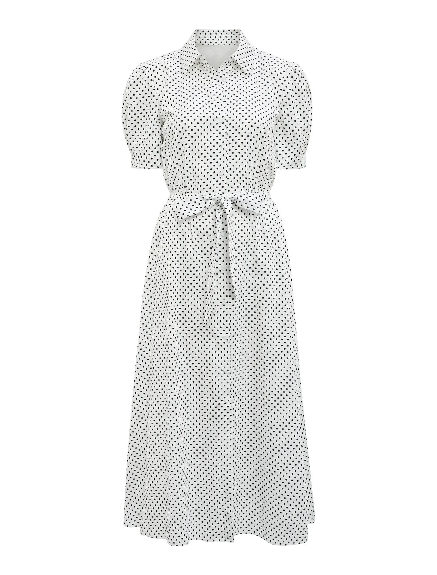 Harper Draw Cord Midi Dress Archer Spot_mannequin