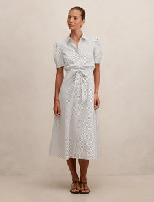 Harper Draw Cord Midi Dress Archer Spot