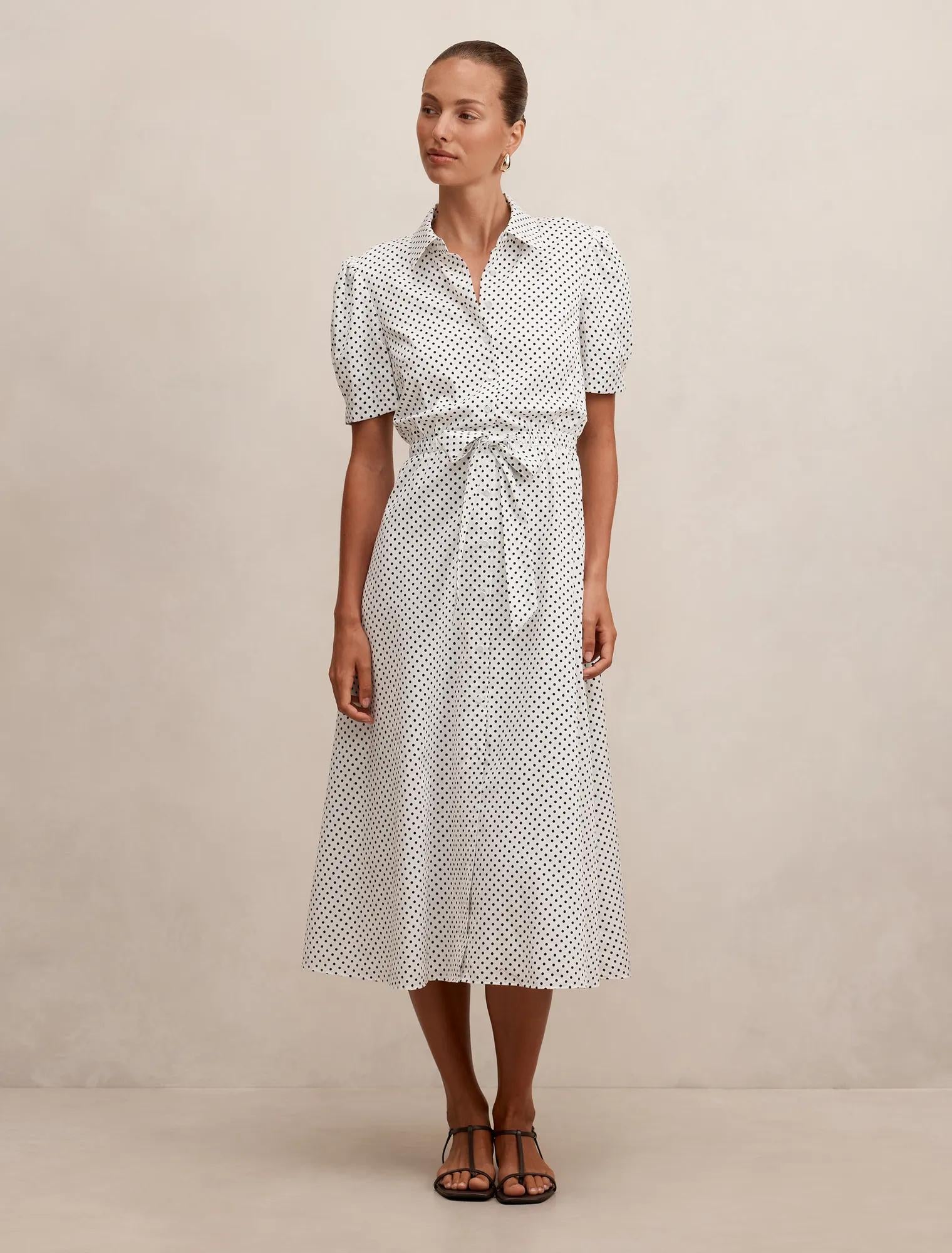 Harper Draw Cord Midi Dress Archer Spot
