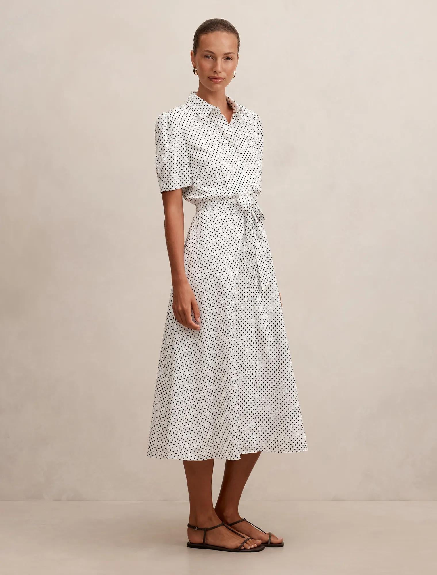 Harper Draw Cord Midi Dress Archer Spot