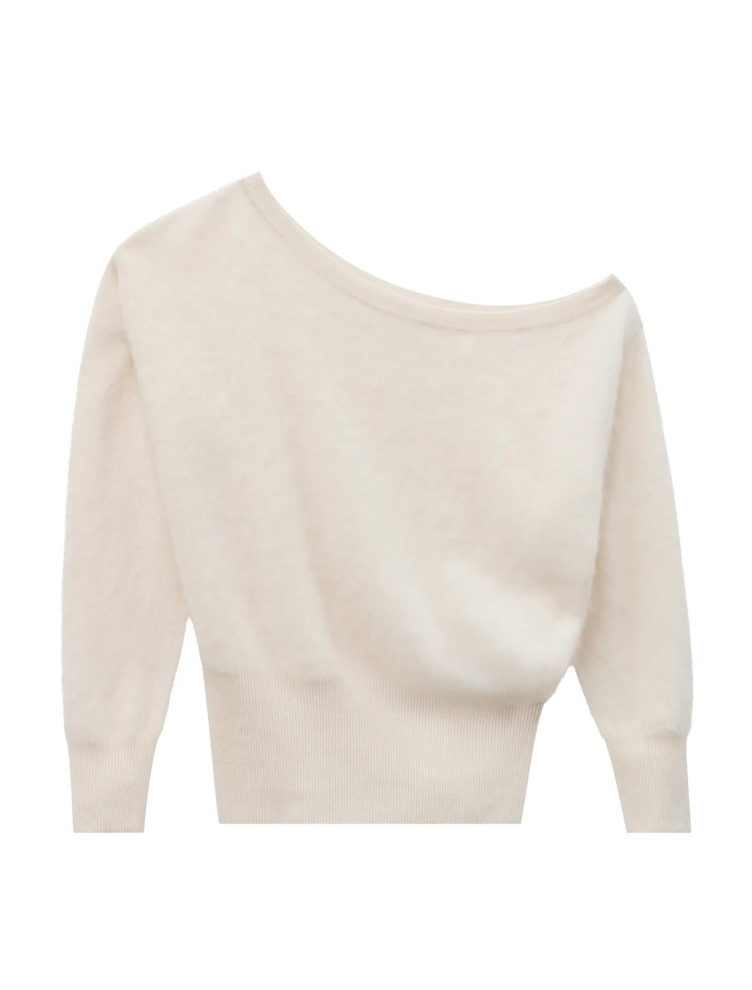 Kelli Asymmetric Sweater Cream