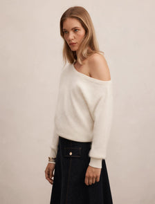 Kelli Asymmetric Sweater Cream