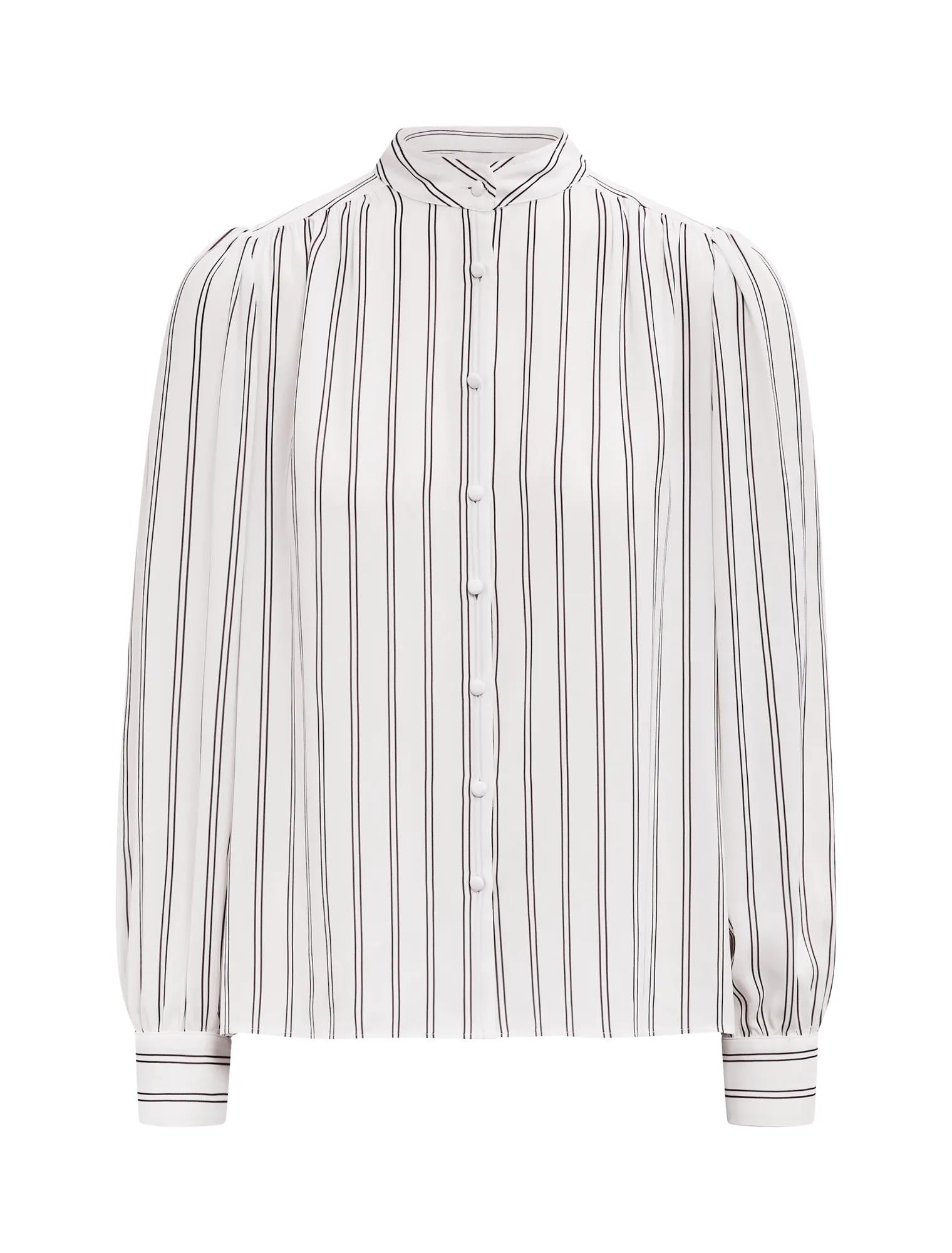 Bailey Long Sleeve Blouse Parker Stripe_mannequin