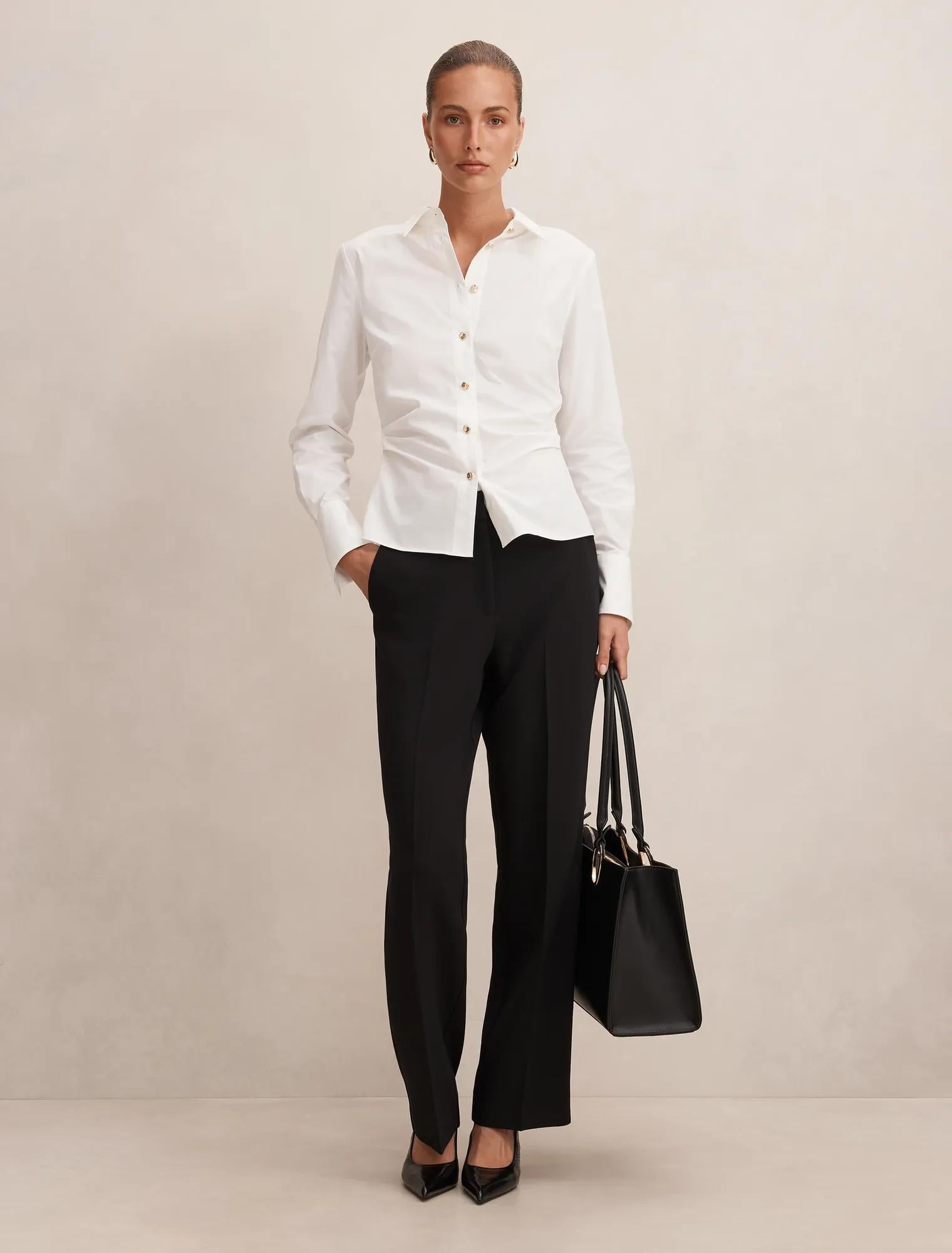 Ada Straight Leg Pants Black