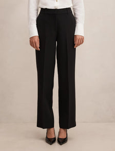 Ada Straight Leg Pants Black