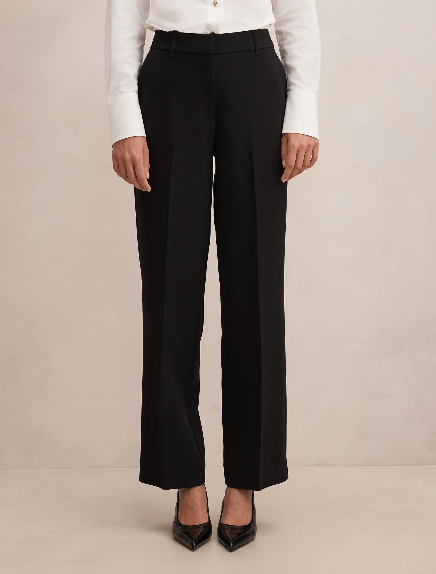 Ada Straight Leg Pants Black