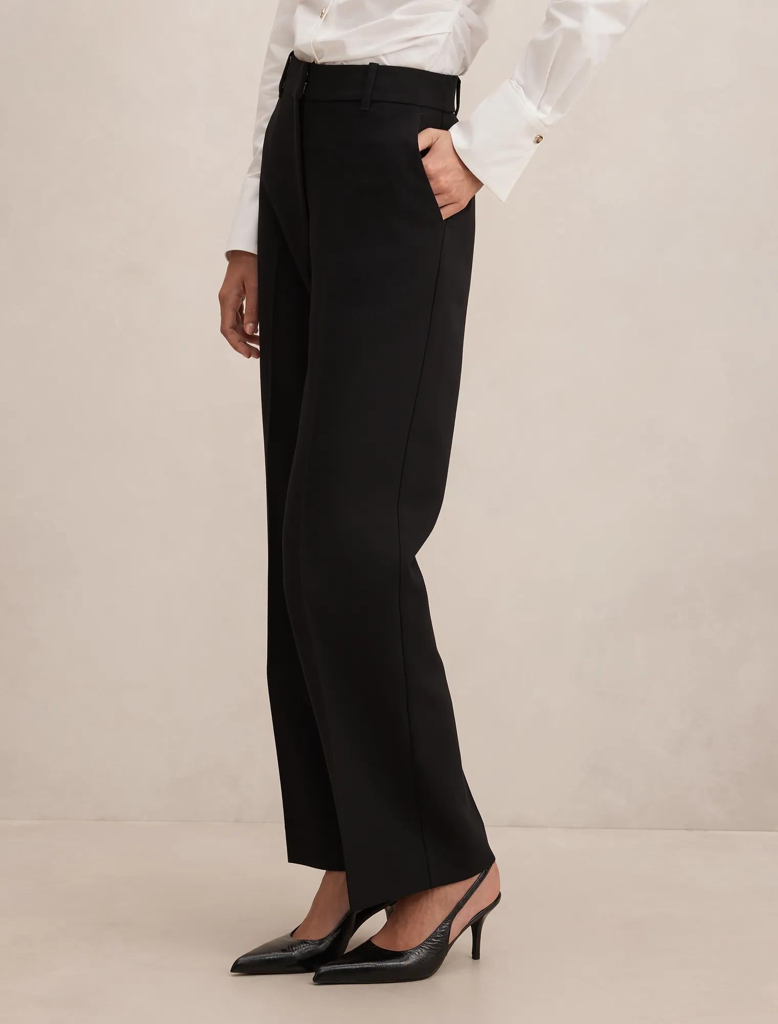 Ada Straight Leg Pants Black