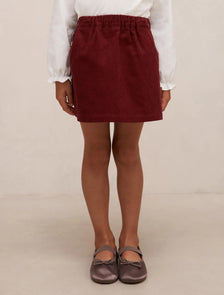 Lily Girls Corduroy Skirt Berry