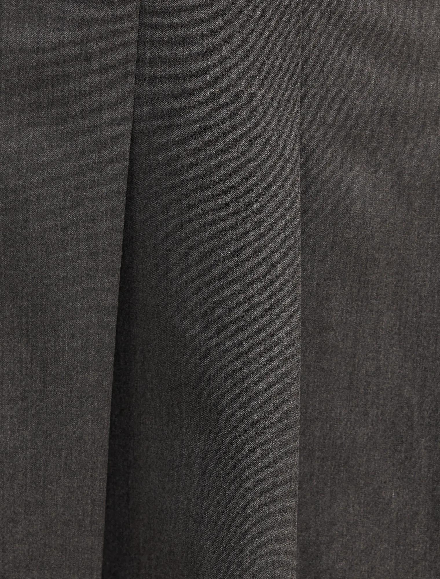 Alisha Pleated Mini Skirt Charcoal Grey